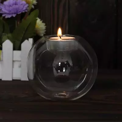 Glass Candle Holder Votive Candle Holders For Cafes Dining Home Thanksgiving • $7.92