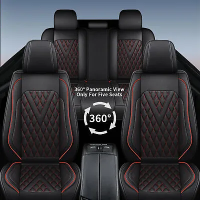 For Mitsubishi Mirage 2015-2024 Car 2/5 Seat Cover Faux Leather Luxury Protector • $120