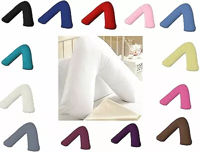 V Shaped Pillow V Pillow Cover Maternity Feeding Back  Head Neck Support  • £5.99