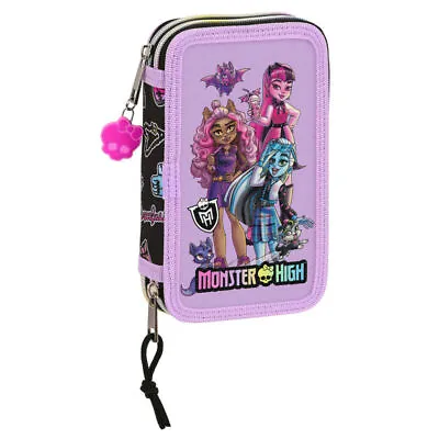 £31.35 • Buy Safta Monster High Creep Double Pencil Case 28 Pieces
