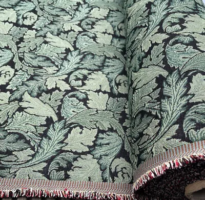 William Morris Green Acanthus Tapestry Woven Upholstery Fabric Sofa Chair Decor • £3