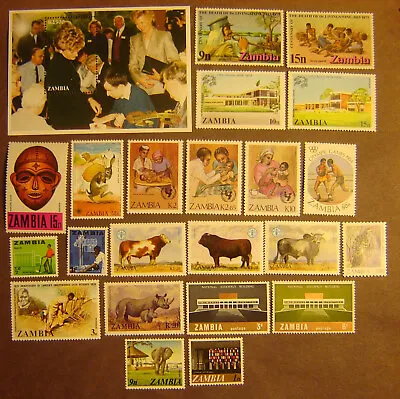 $0.99 • Buy Zambia 23 Different Mint Never Hinged F-VF