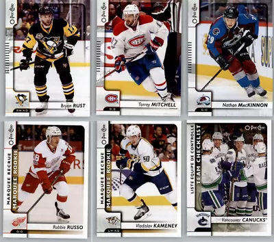 2017-18 O-Pee-Chee Hockey - Base Rookie Update Cards - Choose Card #'s 401-650 • $0.99