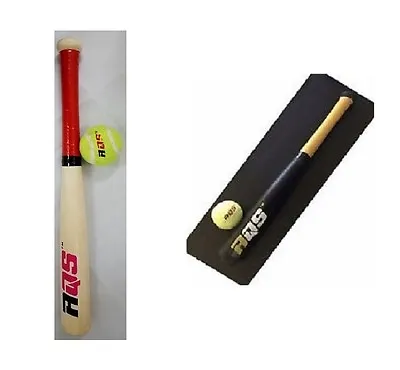 £10.99 • Buy Baseball Bat Wooden High Quality Bats Solid Construction Rounders Baseball Bat
