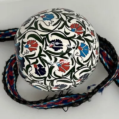 Turkish Iznik Pottery Ball Ornament - 89453 • $39.99