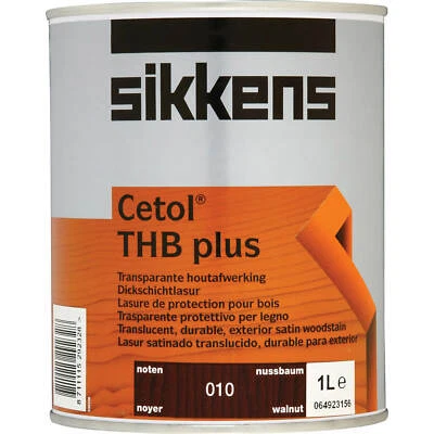 £43.95 • Buy Sikkens Cetol THB Plus Translucent Woodstain Walnut 1l