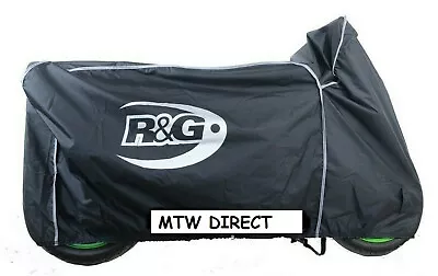 R&G RACING BLACK WATERPROOF BIKE OUTDOOR COVER Kawasaki ZX10-R (2011) • £56.97