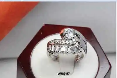 2ctw Brand New Vntg Style Sterling Silver Engagement Wedding Ring Set-unique! • $17.29