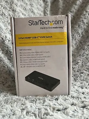 StarTech.com 2 Port USB C KVM Switch - 4K 60Hz HDMI • £69