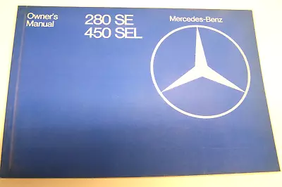 1979 Mercedes 280se 450sel Owners Manual Service Parts W116 New Original Usa Car • $49.99