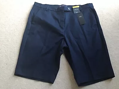 Brand New With Tags Ladies Size 16 Marks & Spencer The Mia Blue Shorts • £10