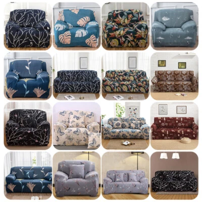 1 2 3 4 Seater Stretch Sofa Cover Couch Lounge Recliner Slipcover Protector • $19.85