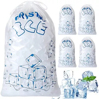 Ice Bags 8 Lb With Drawstring 50 Count Ice Bags For Ice Machine Heavy-Duty Re... • $18.53