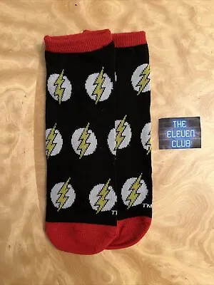 DC Comics The Flash Socks NWOT Symbol Logo Justice League Bolt Red RARE HERO OOP • $8.99