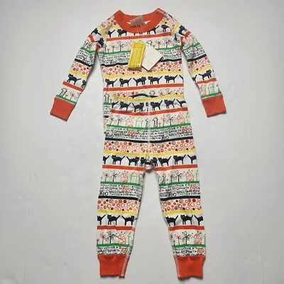 Hanna Andersson Pajama Set Baby 18-24 Months Cotton Orange Round Neck Halloween • $24.50