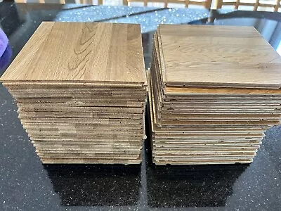 38 Pcs  Imperfect  NATURAL Oak Parquet Floor: 6 X6 X5/16  PREMIUM Tiles NEW! • $74.99