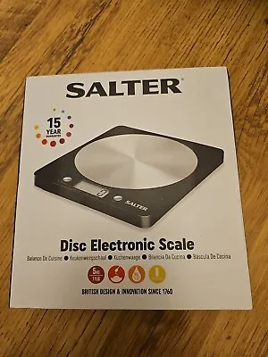 Salter 1036 BKSSDR 4820 Electronic Digital Kitchen Scale - Black • £10.99