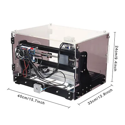 Mini CNC 3018-SE V2 Router Machine Engraver With Transparent Enclosure + Spindle • $228.01