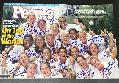 1999 US Women's World Cup Soccer Team Signed People With All 19 Pictured JSA Coa • $699.99