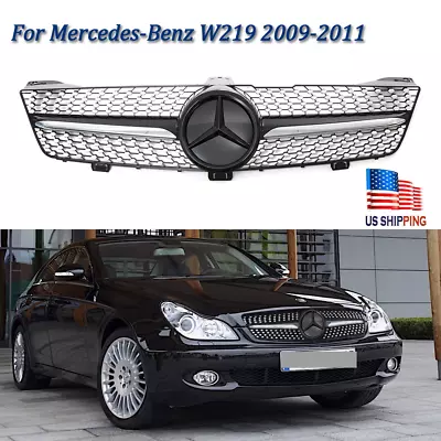 Front Grille For Mercedes Benz W219 CLS550 CLS500 CLS350 W/3D Emblem 2009-2011 • $92