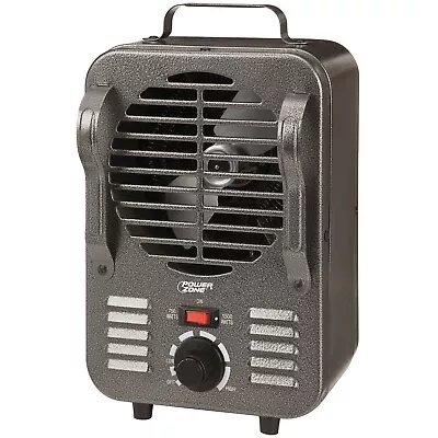 Power Zone 1500W Mini Milk House Heater Adjustable Thermostat Workshop Garage • $22