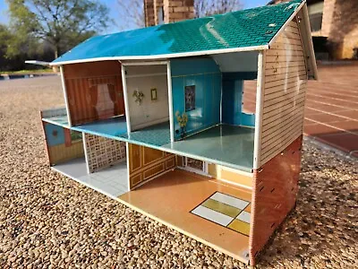 Marx Doll House Vintage Tin Metal Colonial With Patio • $75