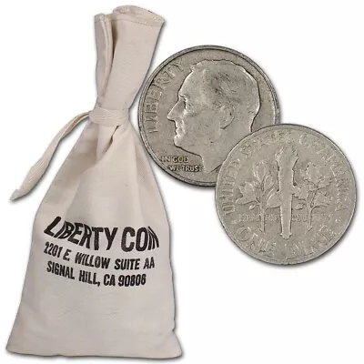 90% Silver Dimes - $50 Face Value Bag • $1069.03