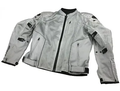 Joe Rocket Analog Mens Vented Mesh Motorcycle Jacket Gray/Gray • $188.99