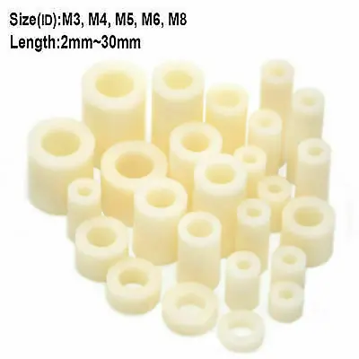 Plastic Nylon Plastic Spacers Standoff Washer All Sizes M3 To M8 • £2.58