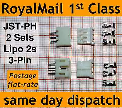 £1.80 • Buy 2x Lipo Battery Connector For E-flite Blade 130x And UMX (adapter Or Extension)