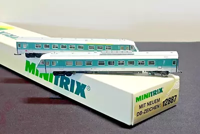 N Scale Minitrix 12887 BR610 Diesel Locomotive And One Dummy Car Original Box • $199.99