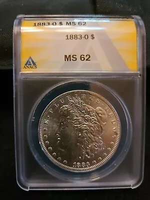 1883-o Anacs Ms62 Morgan Silver Dollar • $77.99