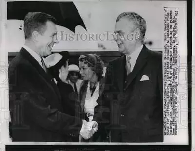 1960 Press Photo Mr. Mrs. Livingston Merchant John G. Diefenbaker Washington • $19.99