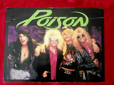 Poison~mega Rare Post Card~signed`fron Nothin But A Good Time Single~rock • $24.99