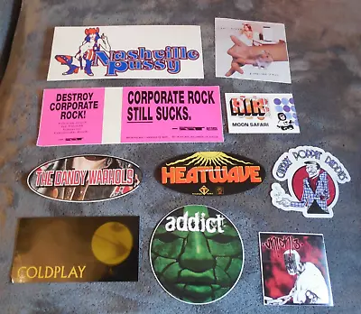 Rock Pop Metal Promotional Sticker Set Of 10 Stickers Lot#71 • $7