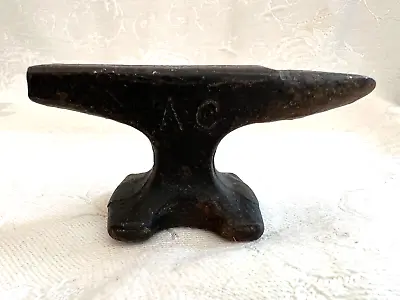 Vintage  Miniature 3.5” Anvil Marked AC • $21