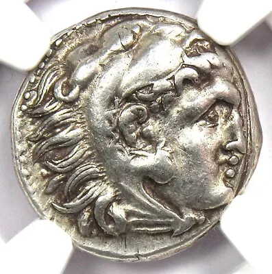 Alexander The Great AR Drachm Greek Macedon Coin 336 BC - Certified NGC XF (EF) • $403.75