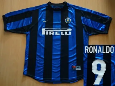 £229.90 • Buy Sale RONALDO Inter Home Shirt 1999 2000 Jersey Maglia XL Soccer Camiseta Nike 90