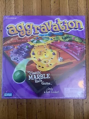 AGGRAVATION Marble Race Board Game - New Factory Sealed 2002 Hasbro Parker Bros • $19.99