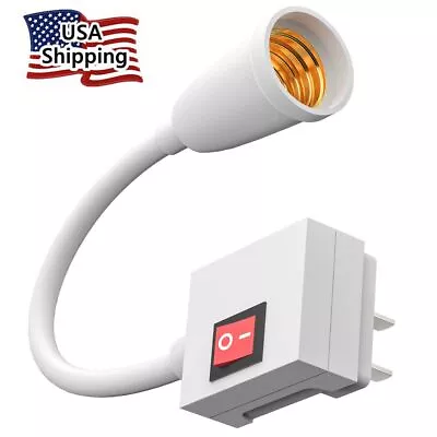 E27 Light Bulb Holder Extension Socket Adapter Plug In On/Off Flexible Switch • $7.19