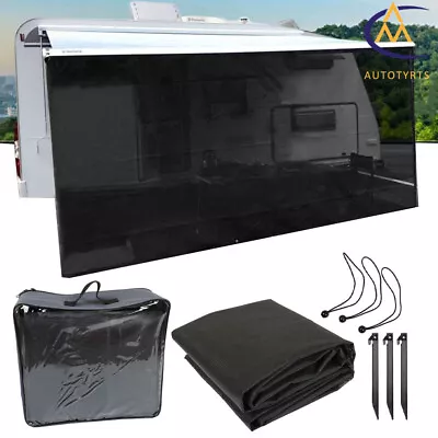 11'-20' RV Awning Sun Shade Screen Mesh For Camper Trailer Canopy 90% UV Blocker • $74.15