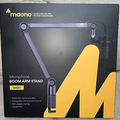 Maono Microphone Boom Arm Stand BA91 • $70