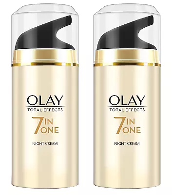 Olay Total Effects 7 In One Night Cream 1.76 Oz (2 Pack)  Free Shipping • $19.99