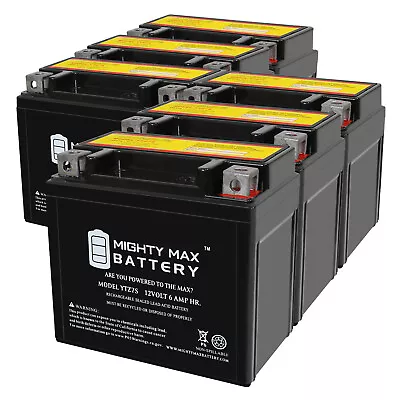 Mighty Max YTZ7S 12V 6AH Compatible With E-Ton 70 Viper 70 10-13 - 6 Pack • $129.99