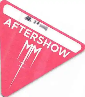 Marilyn Manson Backstage Pass Nashiville 2013 Triangle Aftershow Pass Pink Va... • $11.80