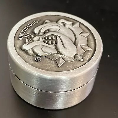 The Bulldog 40mm Embossed Metal 2 Part Herb Grinder • £8