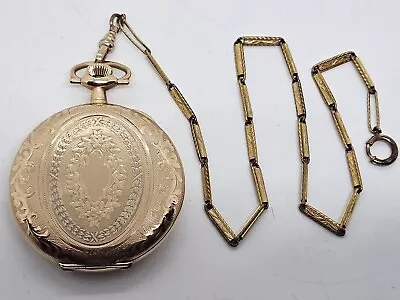 Antique WALTHAM 1894 Gents 17J Ornate Victorian Full Hunter Gold GF Pocket Watch • £281.11