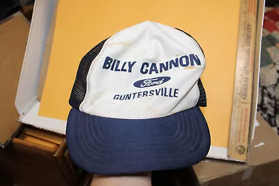 Vintage Billy Cannon Ford Dealership Guntersville Alabama Mesh Trucker Cap Hat • $17.18