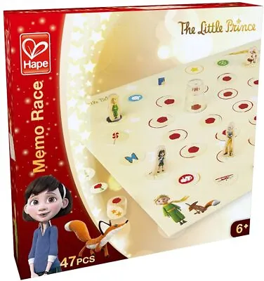 New THE LITTLE PRINCE Illustrated Memory Race Wood BOARD GAME Age 6+ Hape NIB • $19.34