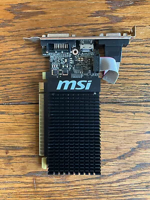 MSI NVIDIA GeForce GT 710 1GB GPU DDR3 Graphics Card (GT 710 1GD3H LPV1) • $10